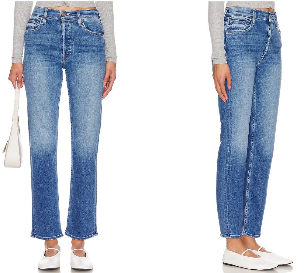 MOTHER Tomcat straight leg / bootcut buttonfly jeans in layover wash size 31